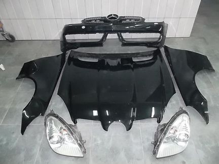 Mercedes SLK 171 мерседес ноускат бампер фары