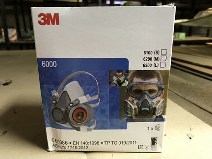 3m 6200 малярный респиратор открытого типа