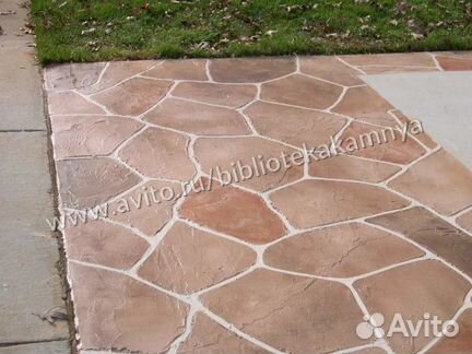 Песчаник, плитняк красный голтованный 3-3,5 см