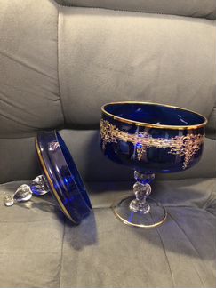 Ваза Конфетница Bohemia Glass 1970-e