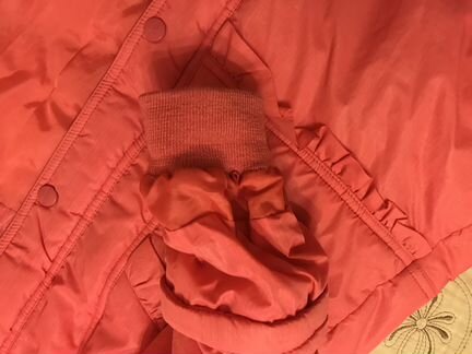 Демисезонное пальто розовое