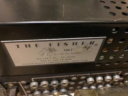 Fisher 550-T Stereophonic Receiver Vintage 1966