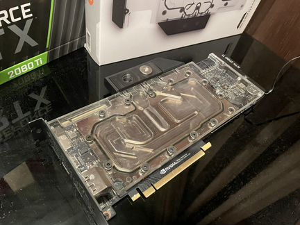 Geforce rtx 2080 ti на воде EK