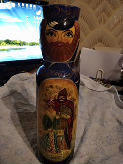 Футляр для бутылки. Народная роспись.Подпись