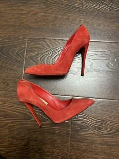 Лодочки из натуральной замши