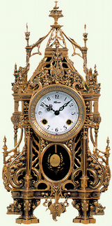 Каминные бронзовые часы K.Mozer