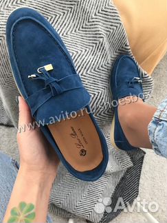 Замшевые лоферы Loro Piana