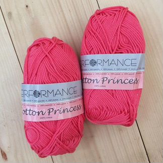 Пряжа Cotton Princess розовый (3мотка)