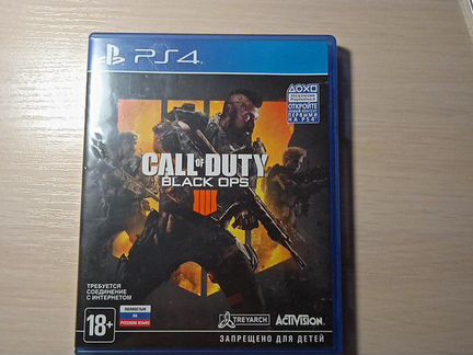 Игра для приставки ps4, call of duty black ops 4