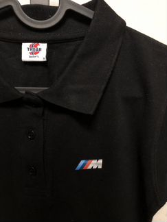 Поло чёрное BMW M размер S
