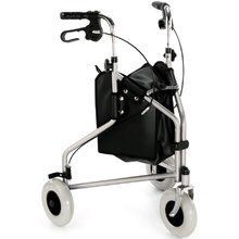 Ходунки для взрослых трехколесные с сумкой