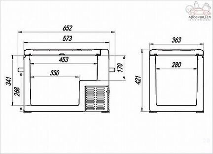 Автомобильный холодильник Альпикул A40