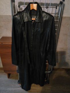 Кожанный плащ