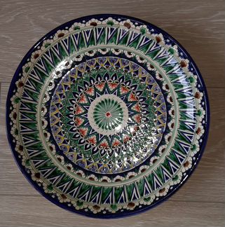 Блюдо новое. Риштанская керамика