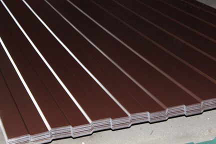 Профнастил С8 коричневый 1,2х2 м