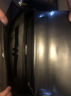 Мужской кожаный портфель Baldinini