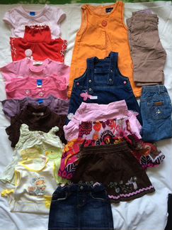 Вещи пакетом летние, девочка 1-2 года. Америка