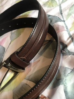 Кожаный мужской ремень новый