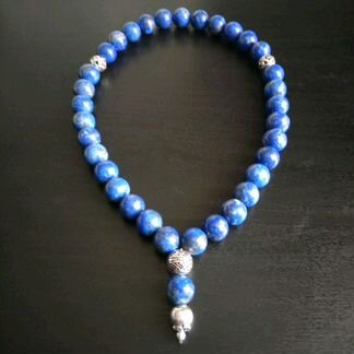 Четки из лазурита и серебра