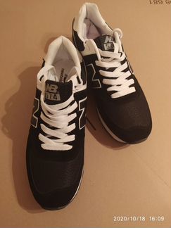 Кроссовки New Balance NB 574 муж черные новые р.43
