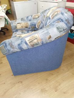 Кресло кровать, с ящиком для белья