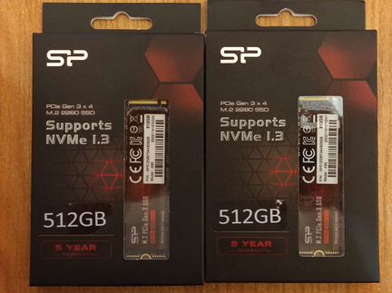 Новые SSD M.2 NVMe 512Gb