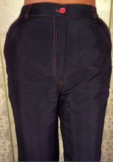 Теплые брюки на флисовой подкладке, р.46-48