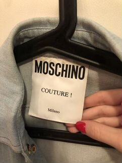 Джинсовая рубашка Moschino couture оригинал