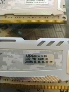 Память Crucial Ballistix Sport DDR4-16Gb-2666MHz