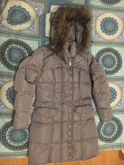 46 Зимняя куртка пуховик голубая Lawine