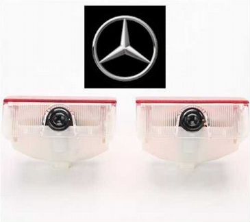 Штатная подсветка дверей Mercedes Benz GLK GL A B