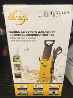 Новая авто мойка Denzel SSW120, 1.4 кВт, 120 бар