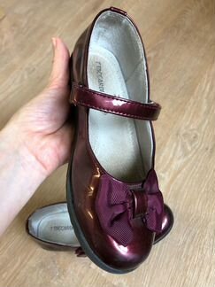 Туфли нарядные, лаковые бордовые, 31 размер