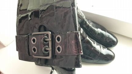 Сапоги весенние натуральный лак Германия