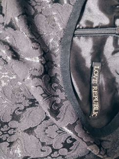 Платье чёрное А-силуэт Love Republic