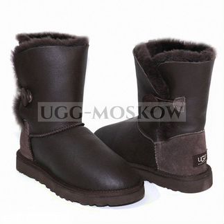 Угги UGG Bailey Button Metallic Chocolate Ар-N051