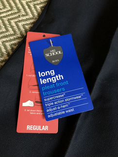 Брюки школьные новые Next, M&S