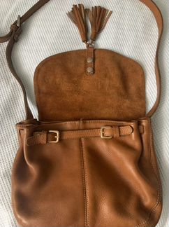 Сумка massimo dutti кожаная