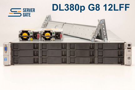 HP DL380p G8 12LFF 2x E5-2670v2 512 GB