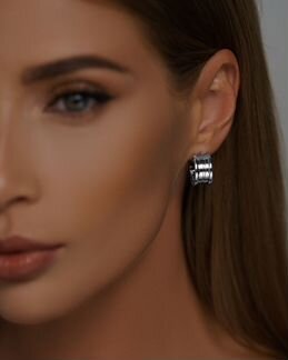 Золотые серьги Bvlgari B.Zero1