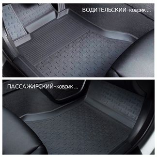 Ковры-Борт -Renault -Duster  -Sandero (резина)