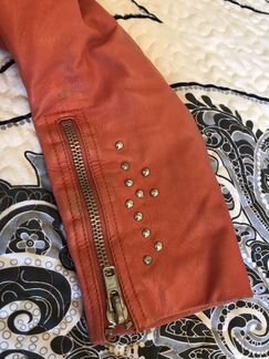 Куртка натур кожа + сумочка Guess оригинал