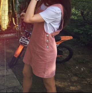 Платье сарафан вельветовый розовый