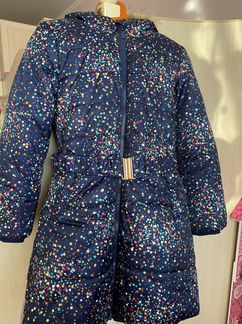 Зимнее пальто для девочки с натуральным мехом