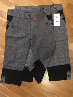 Брюки шерсть короткие узкие капри 44-46 размер