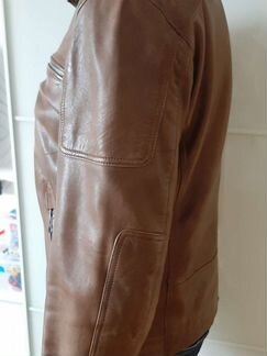 Кожаная куртка Mango