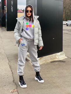 Спортивный костюм на флисе женский теплый