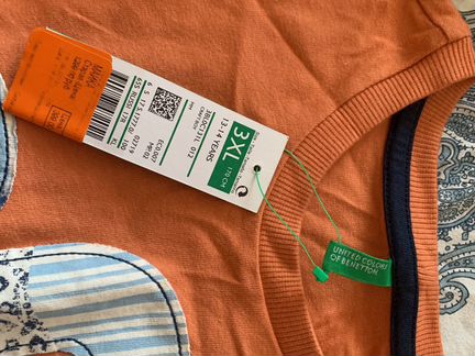 Футболка с длинным рукавом benetton для мальчика