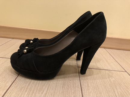 Замшевые туфли из Италии 38р-р