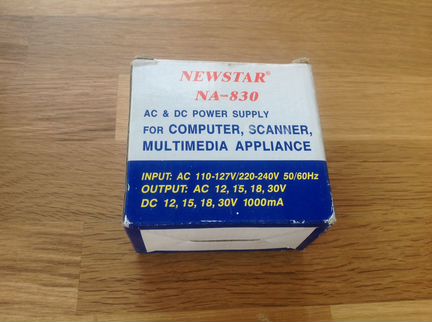 Адаптер универсальный 12,15,18,30 V